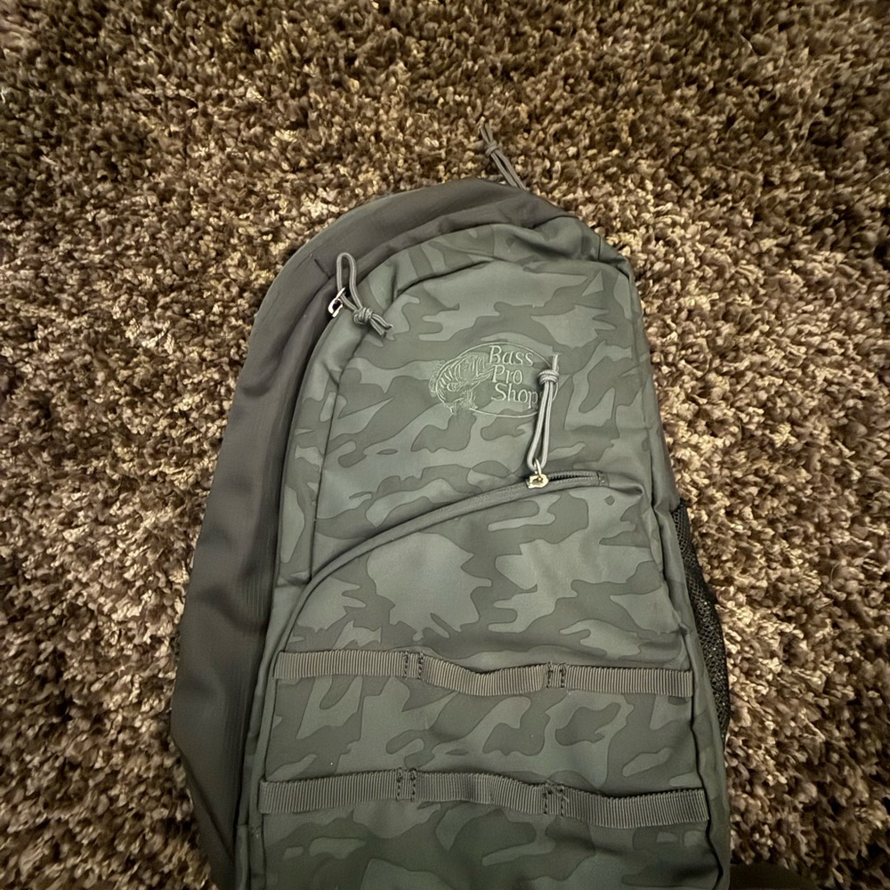 Bass Pro Shops Dark Gray Camo Backpack
